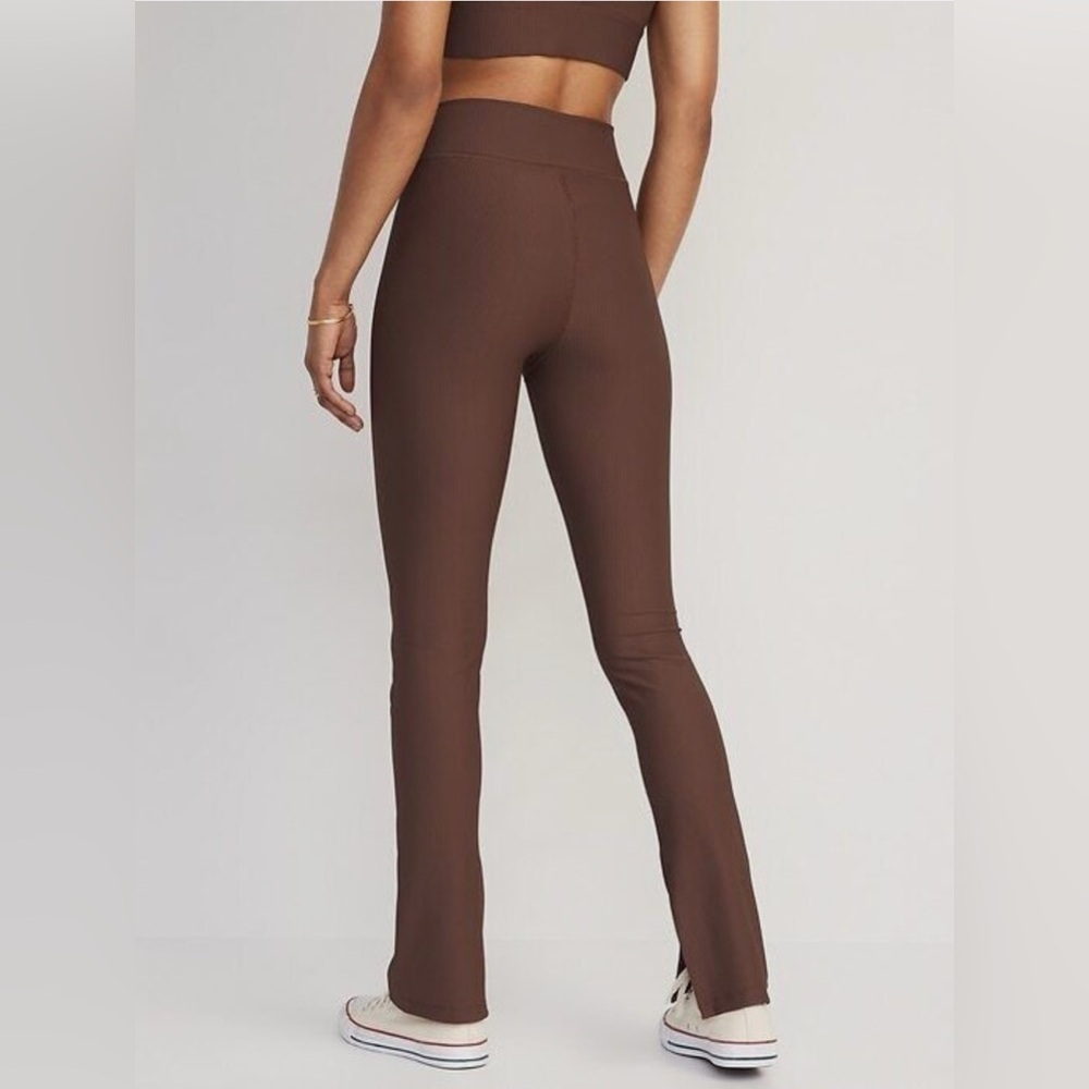 Old Navy Petites X Large Extra High Waist PowerSoft Rib Knit Flare Legging XLP - Picture 8 of 13